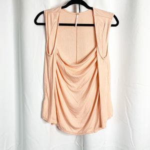 Free People Tops - free people peach cowl neck tank blouse M Free People Tops - free people peach cowl neck tank blouse M
